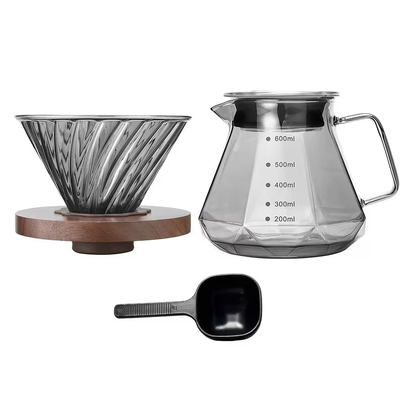 Pour Over Coffee Maker Set with Coffee Spoon