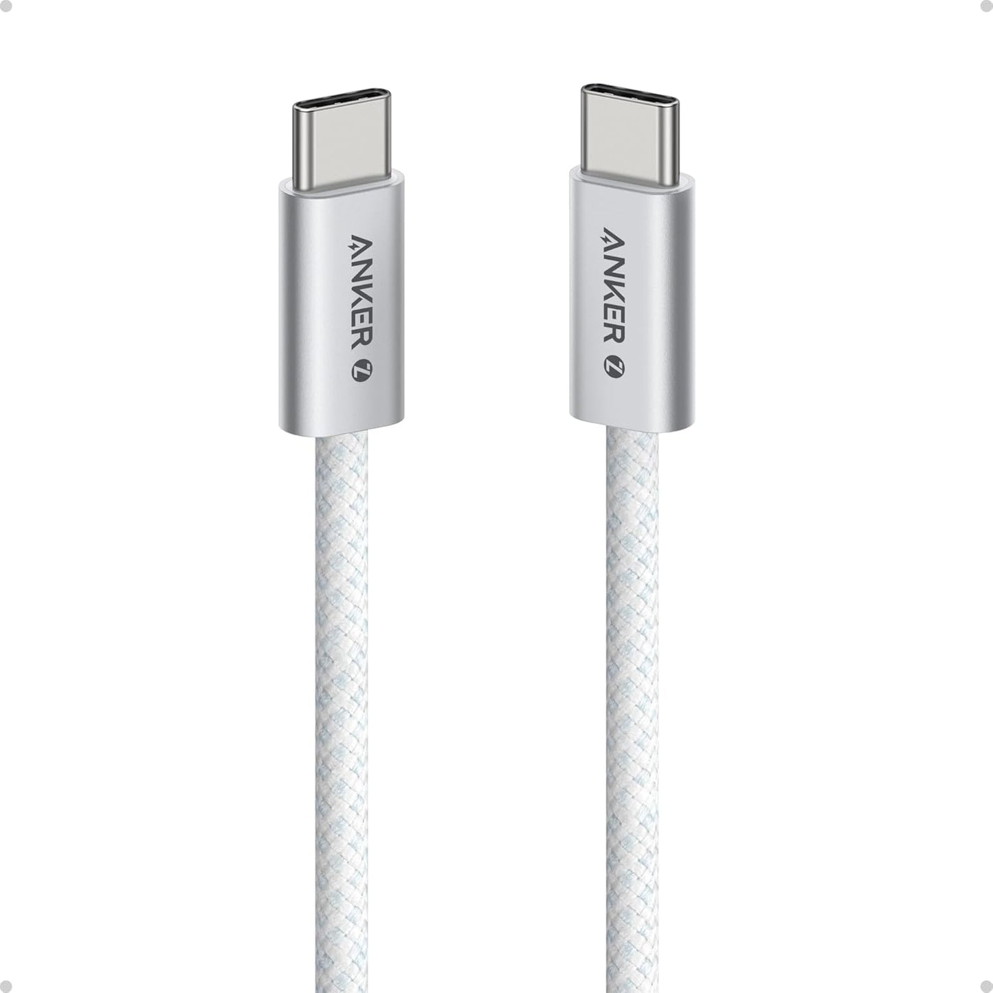 Anker Zolo USB-C to USB-C Cable Fast Charging cable -3.3ft White
