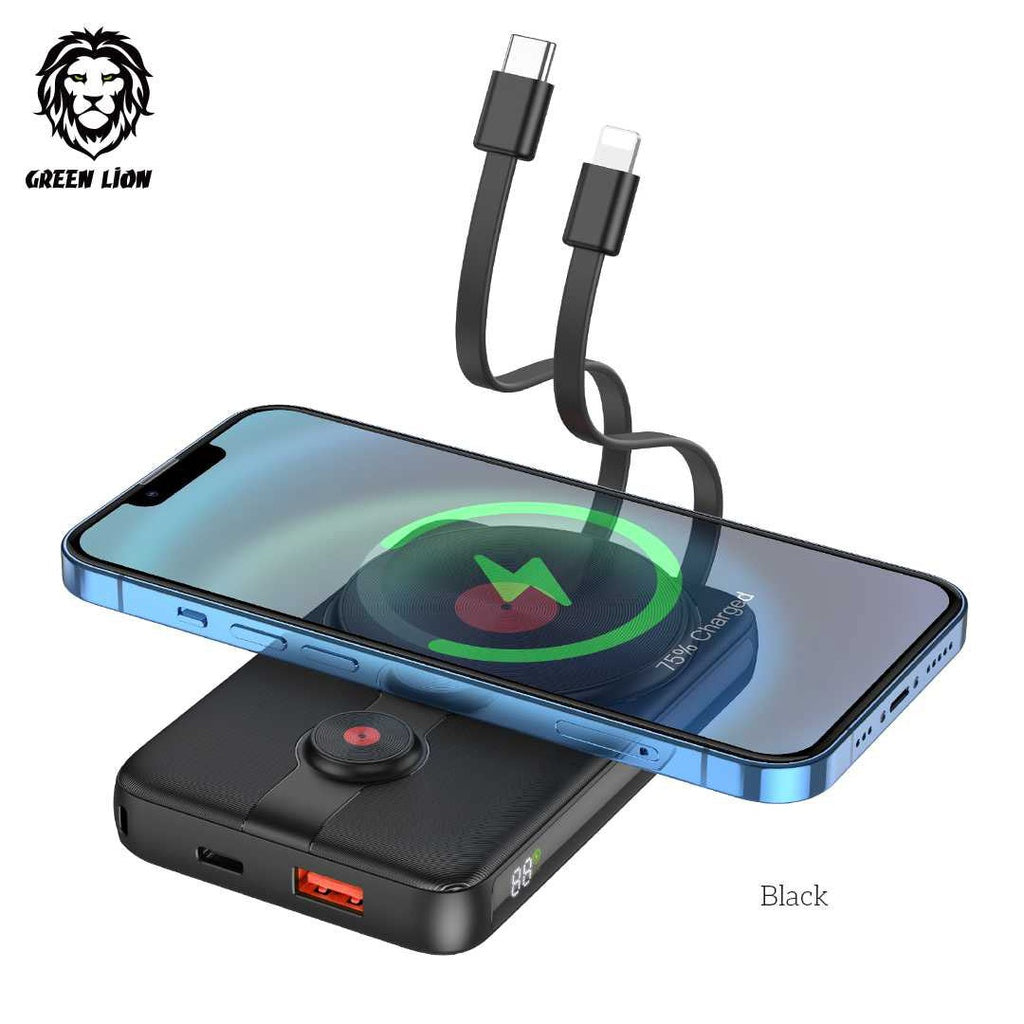 Green Lion 2 in 1 Magsafe Power Bank 10000mAh PD 20W QC3.0 22.5W