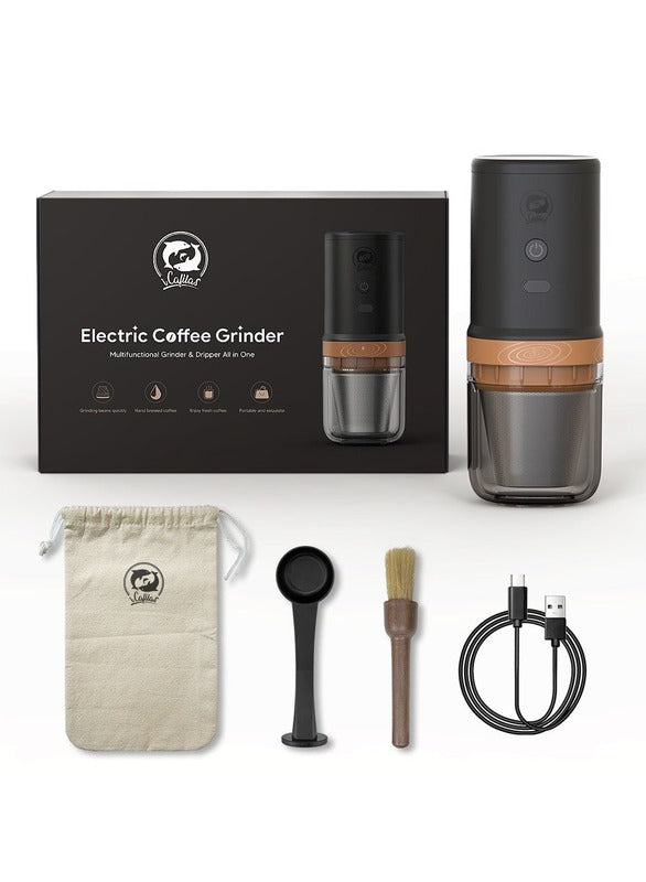 i Cafilas Portable Electric Coffee GRINDER COFFEE Maker, MULTIFUNCTIONAL GRINDER AND DRIPPER ALL IN ONE