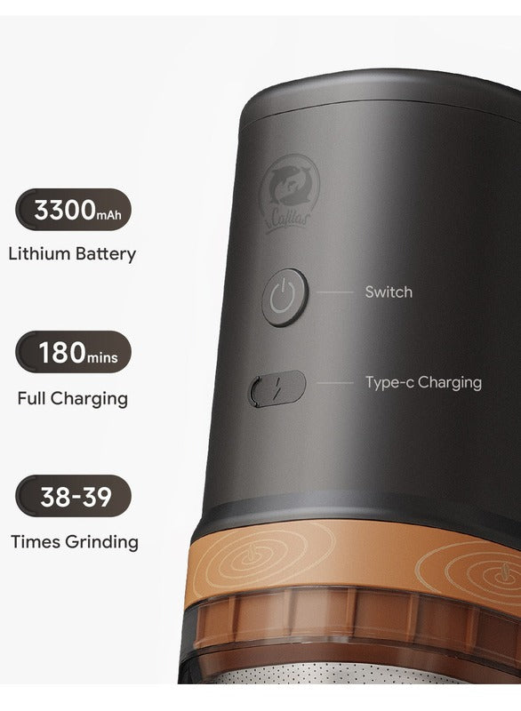 i Cafilas Portable Electric Coffee GRINDER COFFEE Maker, MULTIFUNCTIONAL GRINDER AND DRIPPER ALL IN ONE