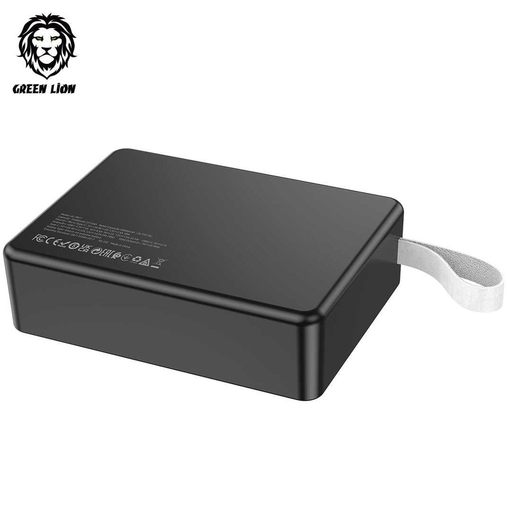 Green Lion Power Volt Mega Capacity Power Bank 75000mAh PD 20W QC3.0 22.5W - Black