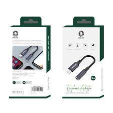 Earphone Adapter Type-C to 3.5mm Audio Cable (12cm) - Gray