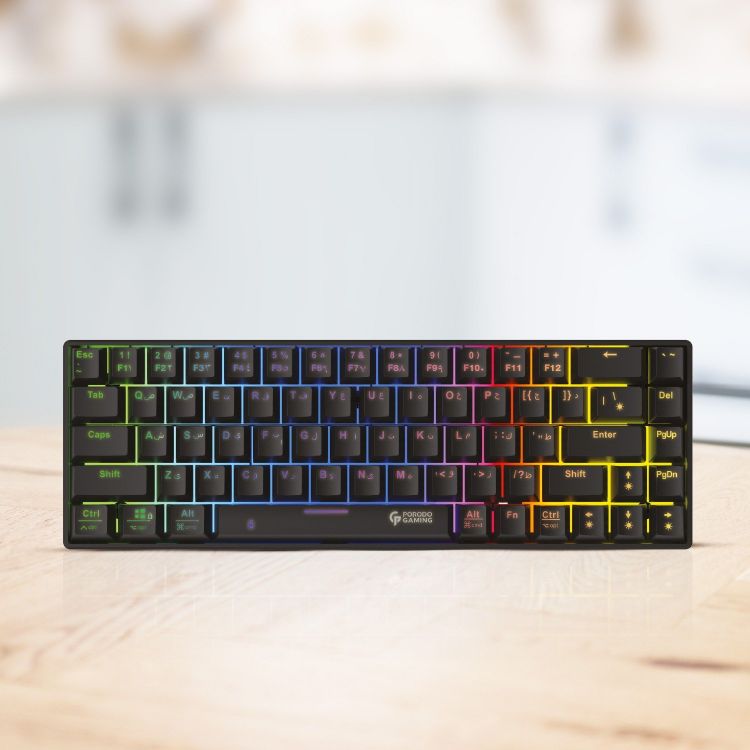 Gaming Keyboard Mechanical  with Wired and Bluetooth ( English / Arabic )