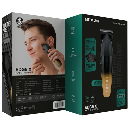 Green Lion Edge X Hair Trimmer - Gold Black