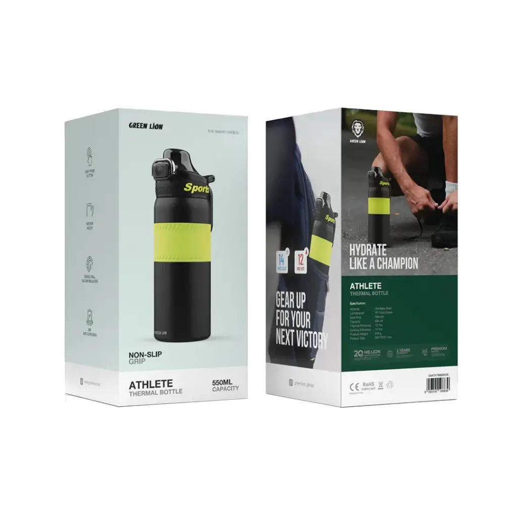 Green Lion Athlete Thermal Bottle Green