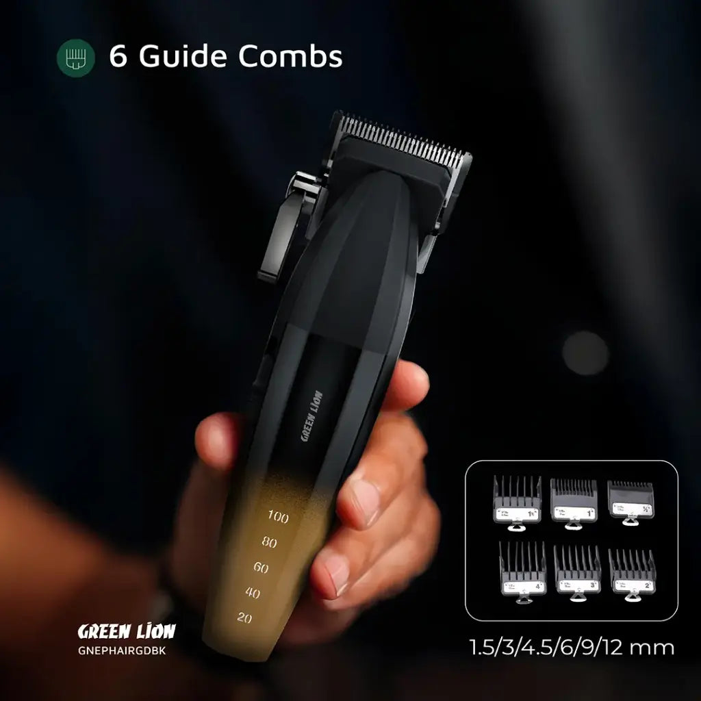 Green Lion Edge Pro Hair Clipper - Gold Black