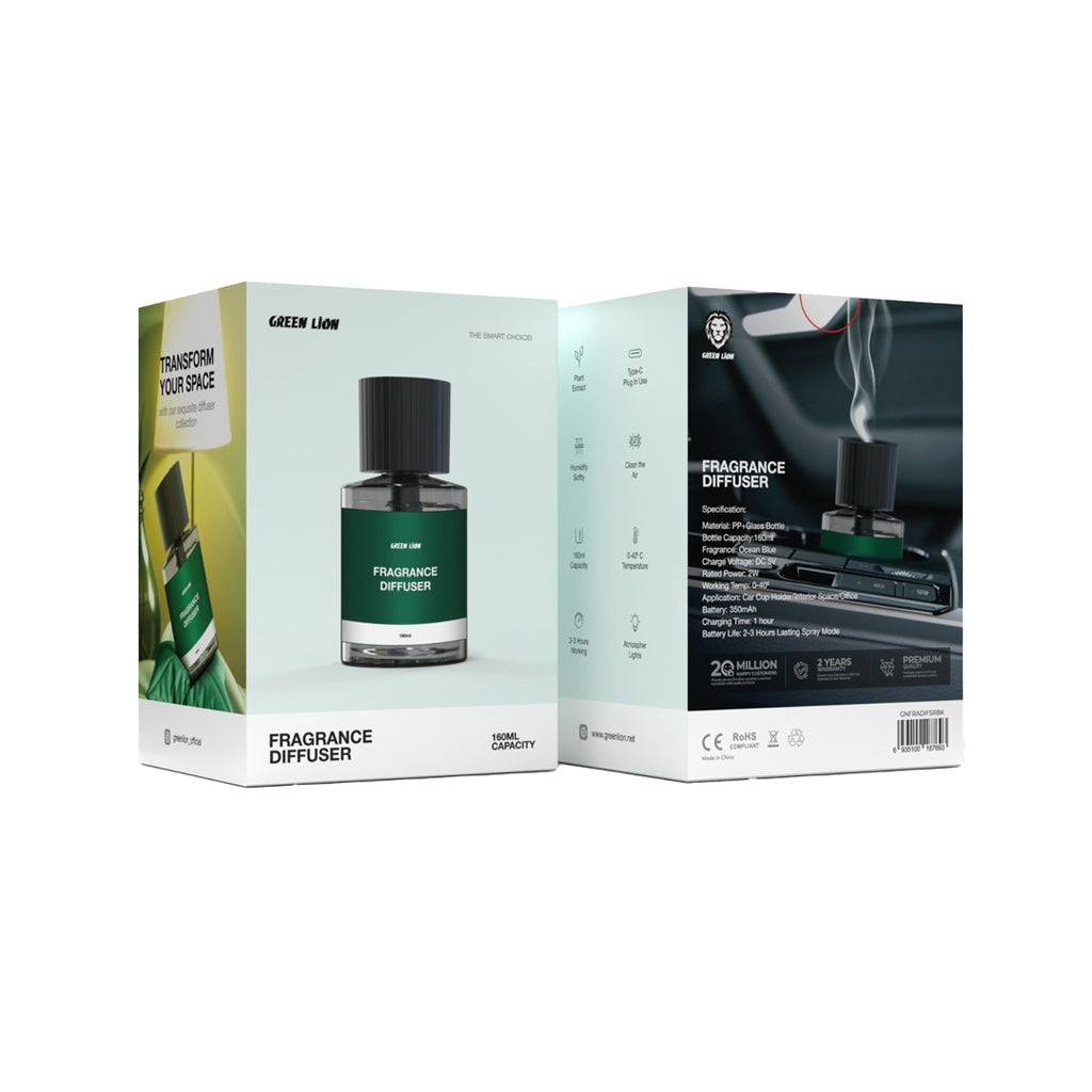 Green Lion Fragrance Diffuser Black