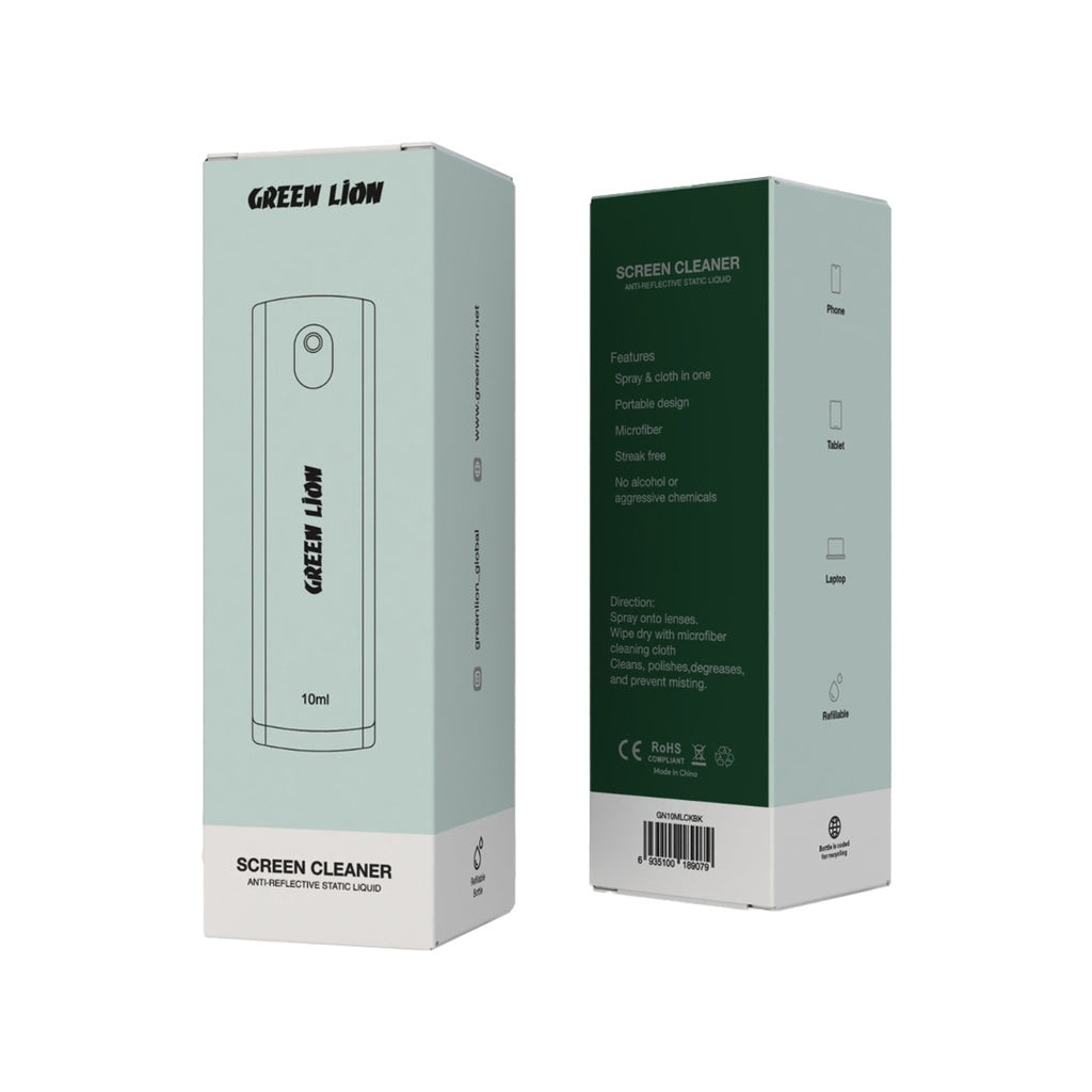 GREEN LION SCREEN CLEANER 10ML- BLACK