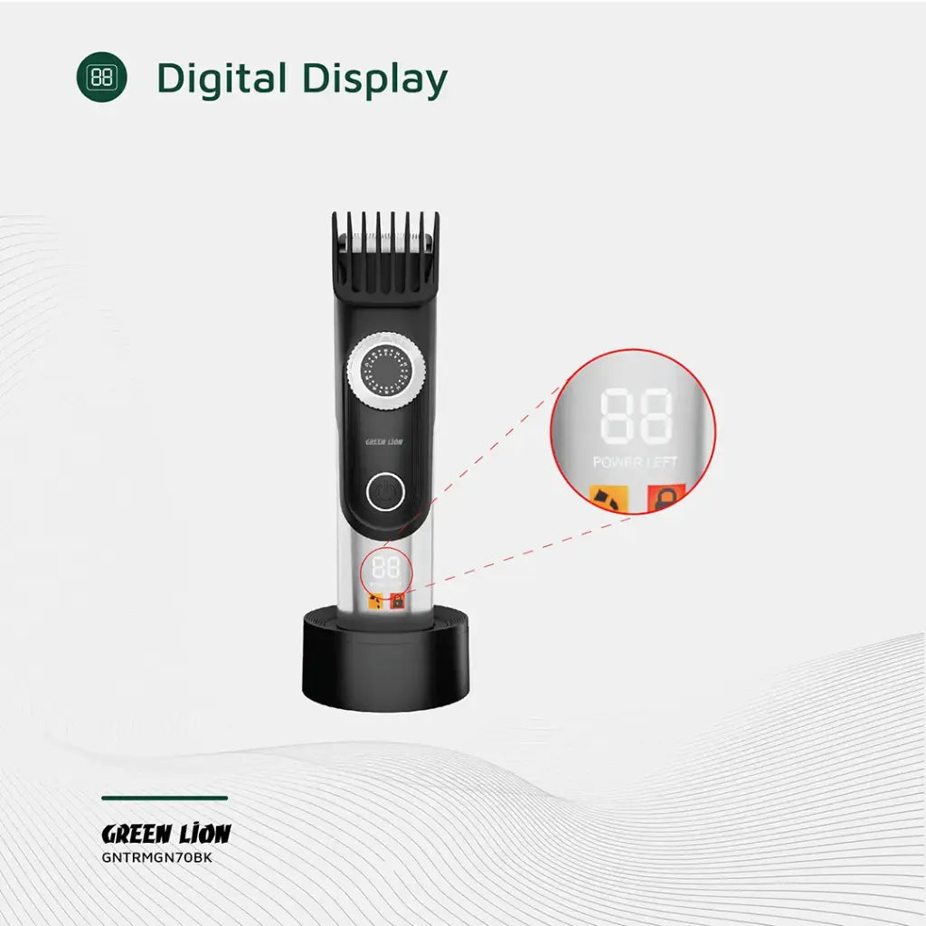 Green Lion Trim Gen''70 Body Hair Trimmer - Black