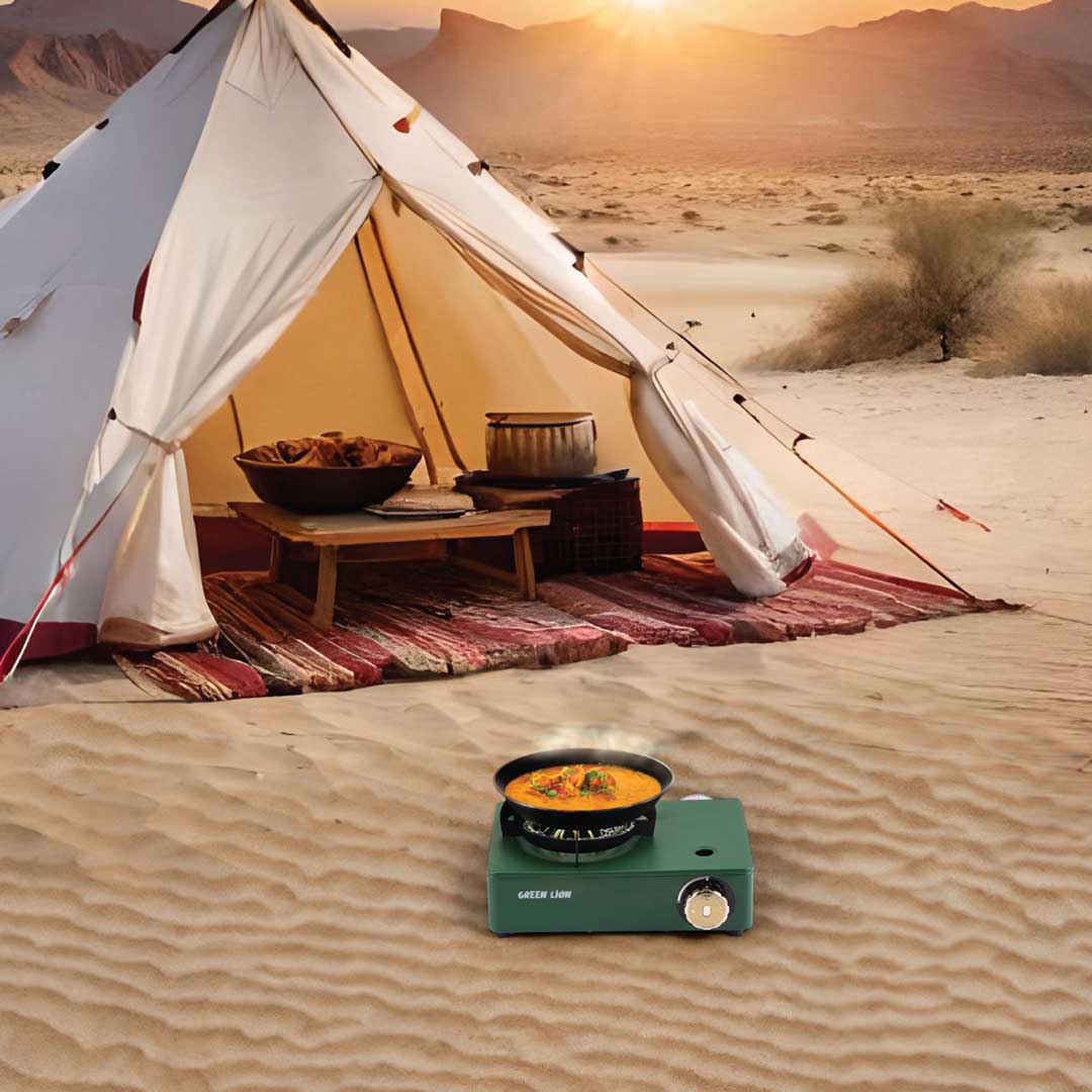 موقد كاسيت صغير من جرين ليون بأربعة شعلات