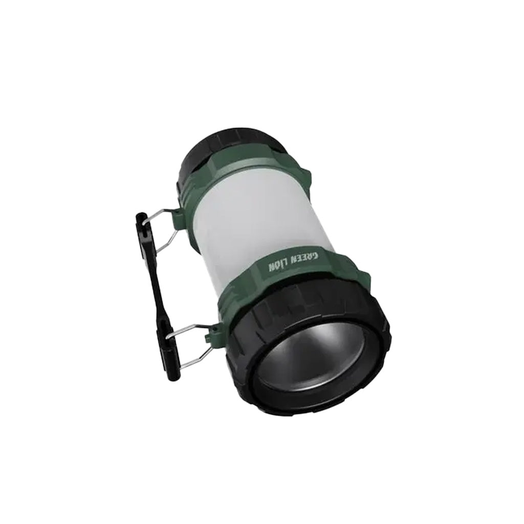 2 في 1 مصباح للتخييم 3000 مللي أمبير 500 لومن - أسود/أبيض/أخضر