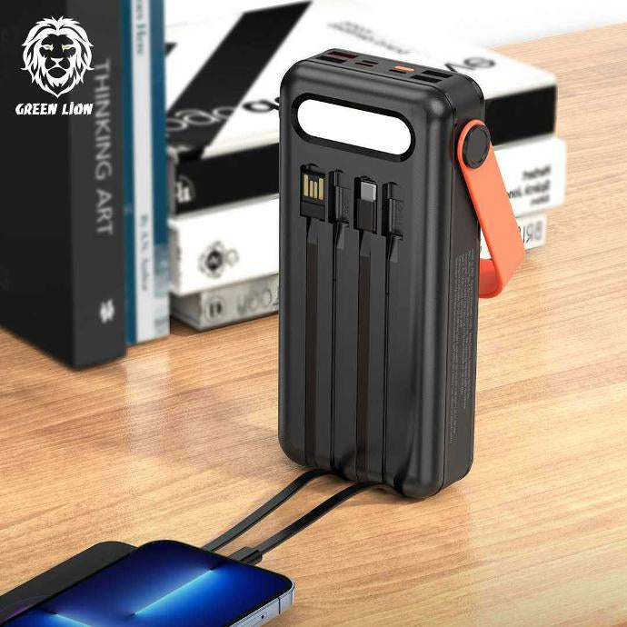Green Lion Solar Portable Power Bank 30000mAh PD 20W QC3.0 - Black – SHARK  GENERAL TRADING