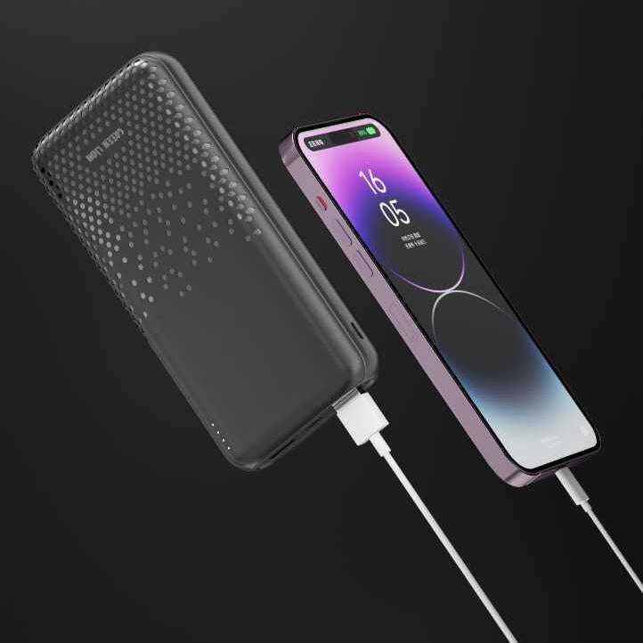 Green Lion Rome Ultra Slim Power Bank 20000mAh - Black