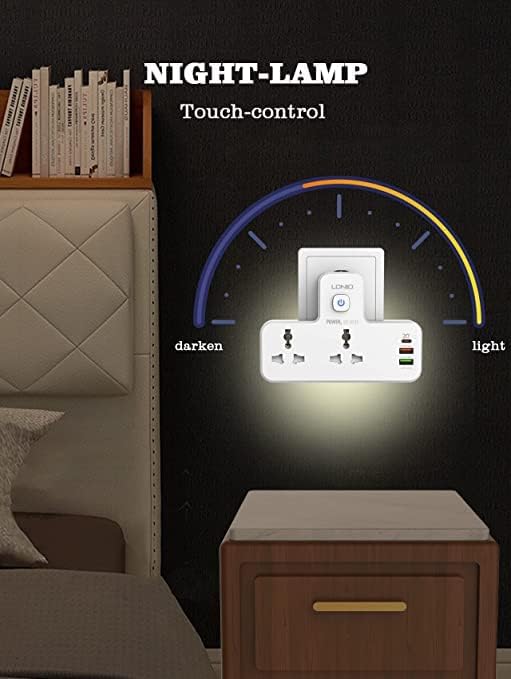 LDNIO محول شاحن حائط مع 1 USB-C 2 منافذ PD & QC3.0 SC2311