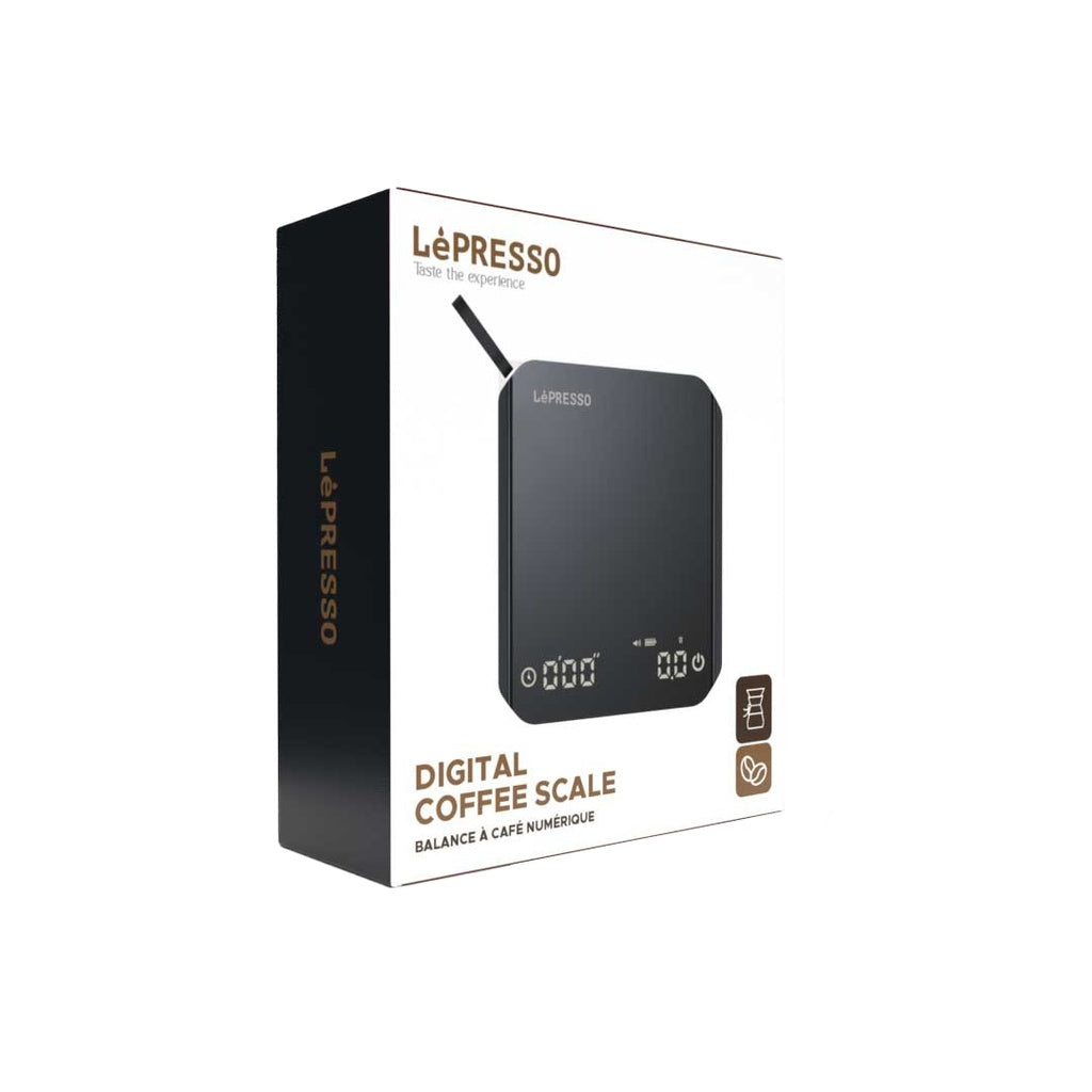 LePresso Mini Digital Coffee Scale With Timer - Black