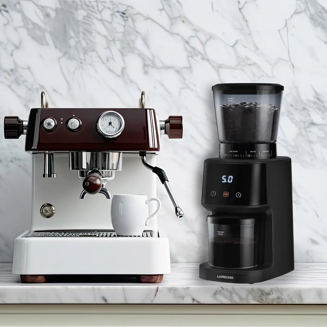 Lepresso Conical Burr Grinder - Black