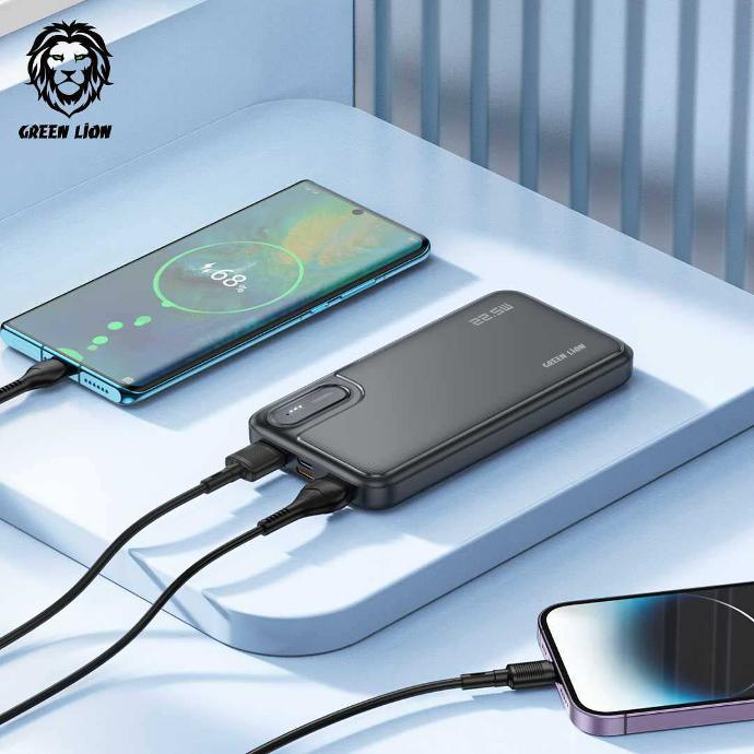 باور بانك Green Lion Power Mate 10 PD بسعة 10000 مللي أمبير في الساعة PD 20 وات QC3.0 22.5 وات
