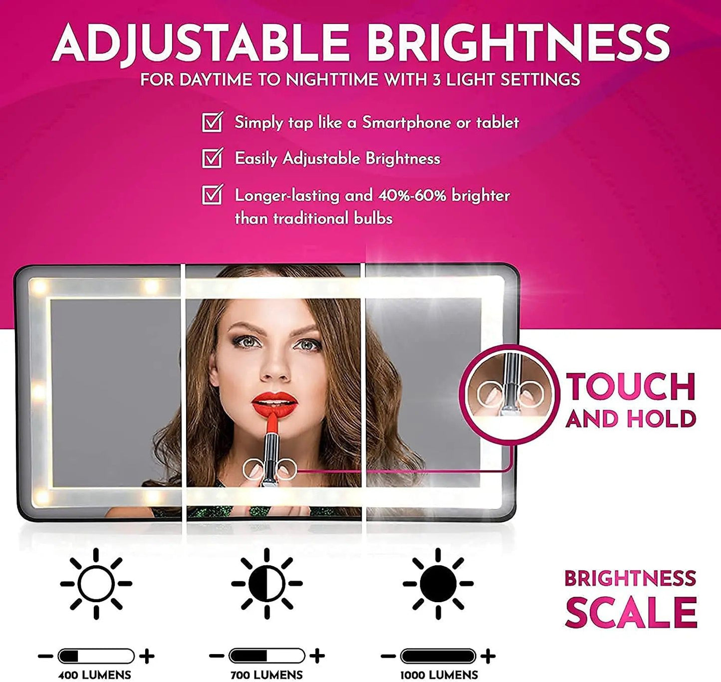 مرآة بإضاءة LED(1462)