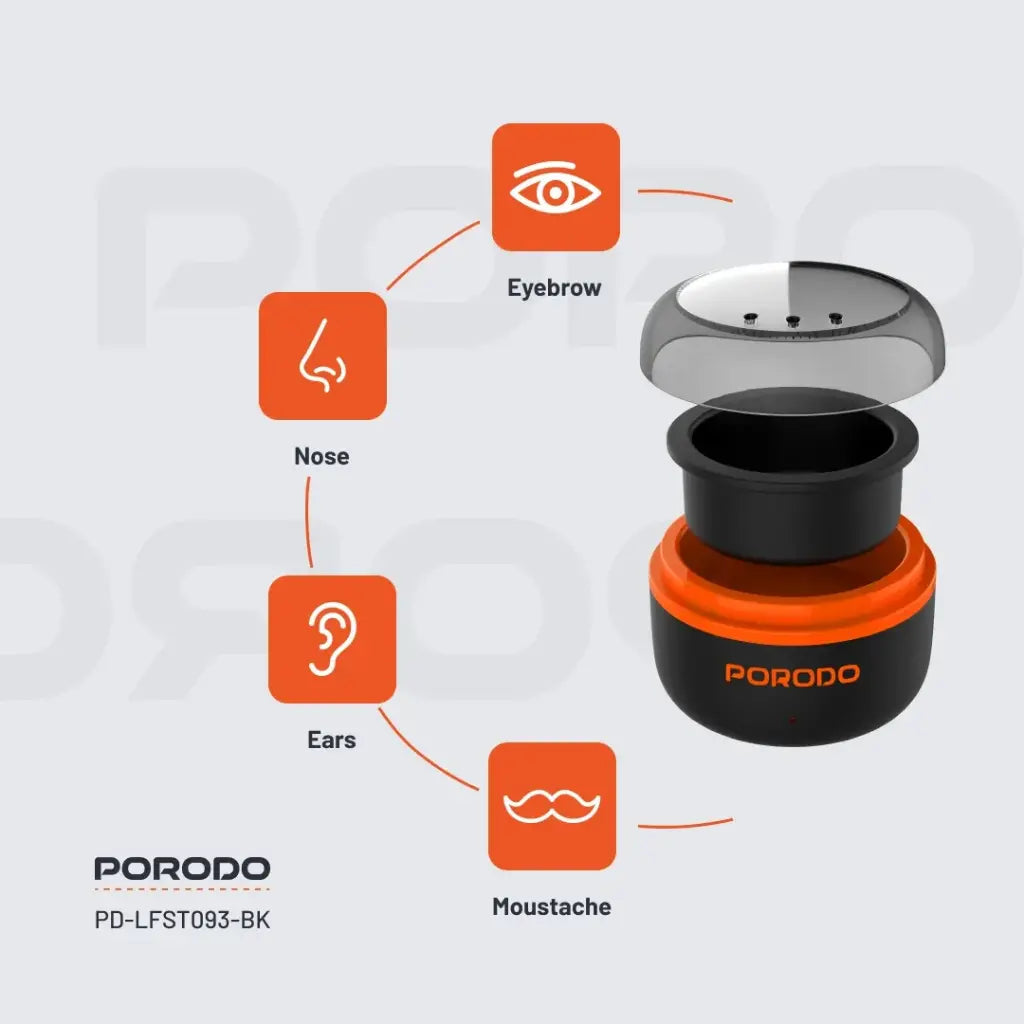 Porodo Lifestyle Wax Warming Hair Removal Kit - Black