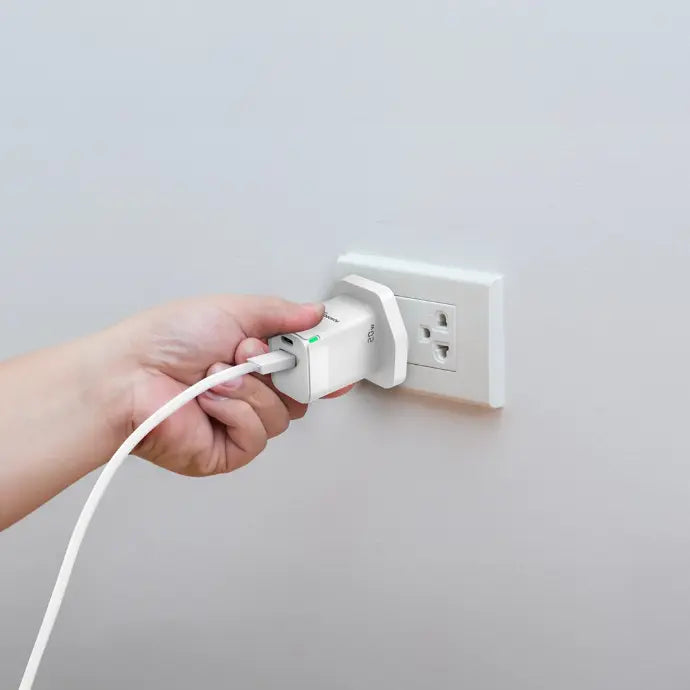 Porodo Blue Ultra-Quick Charger USB-A to USB-C (1m Type-C Cable Included) - White