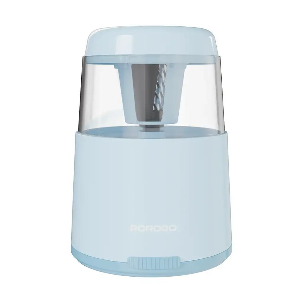 Porodo Kids Electric Sharpener & Vacuum Stationary Set Blue