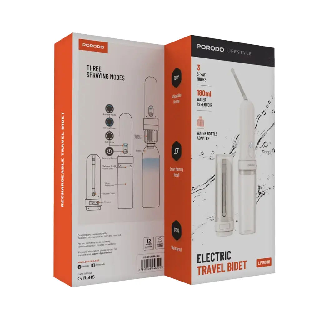 بيديه سفر كهربائي من بورودو لايف ستايل - أبيض