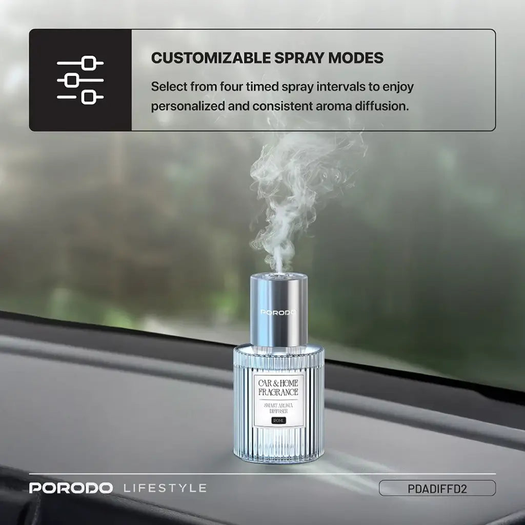 Porodo Lifestyle Grasse Smart Aroma Diffuser - Clear