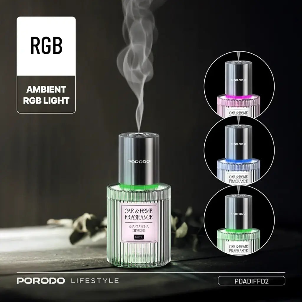 Porodo Lifestyle Grasse Smart Aroma Diffuser - Clear