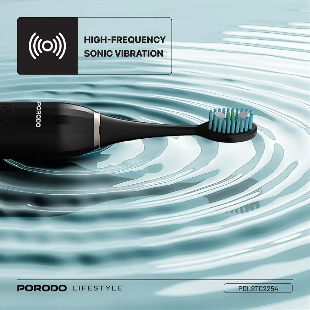 Porodo Lifestyle Ultimate Oral Care Duo Electric Toothbrush & Water Flosser Combo - Black
