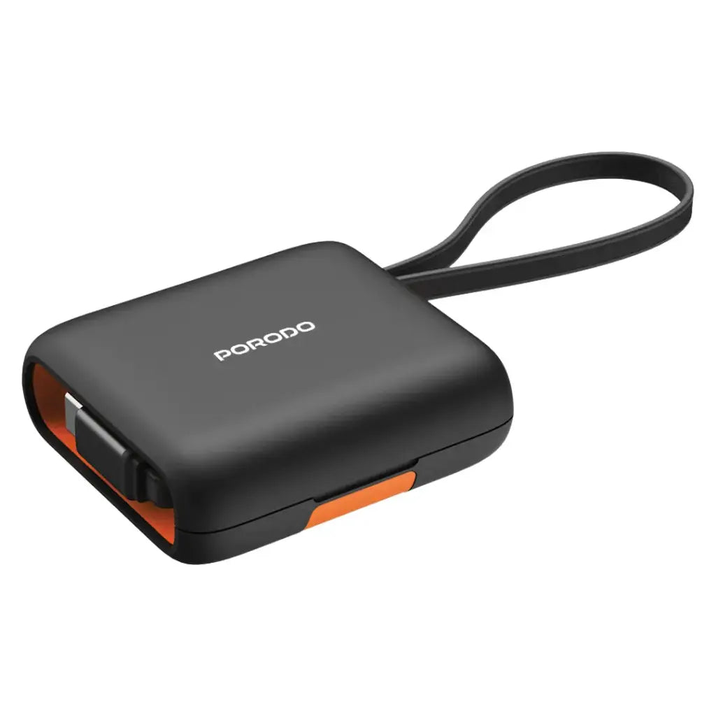 Porodo Multi-Functional Travel Data Cable Set - Orange