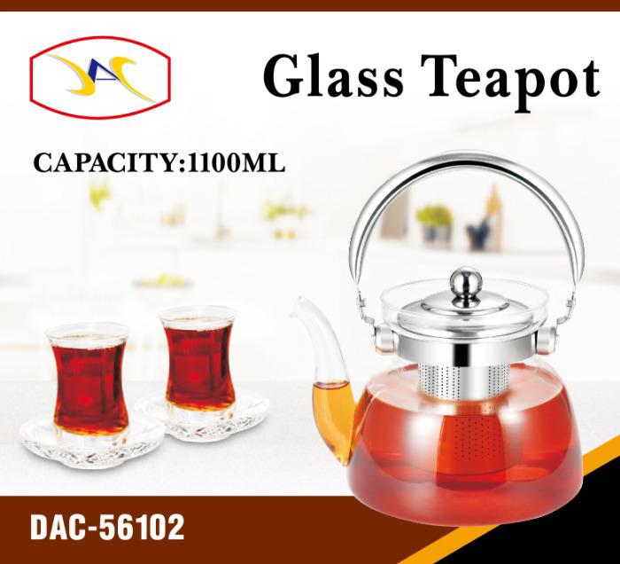 DAC GLASS TEA POT 1100ML
