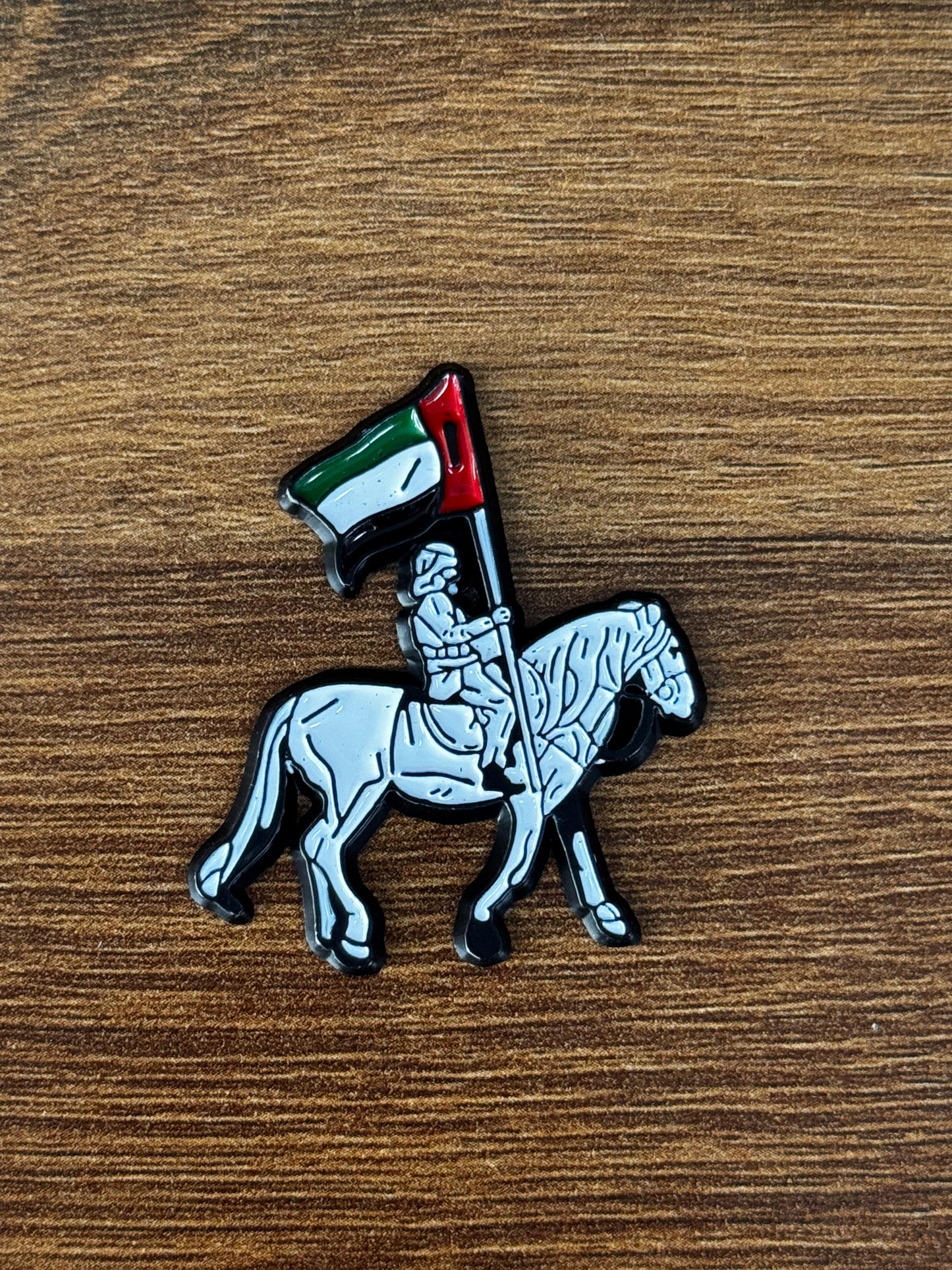 شارة فارس الخيل مع علم الإمارات العربية المتحدة