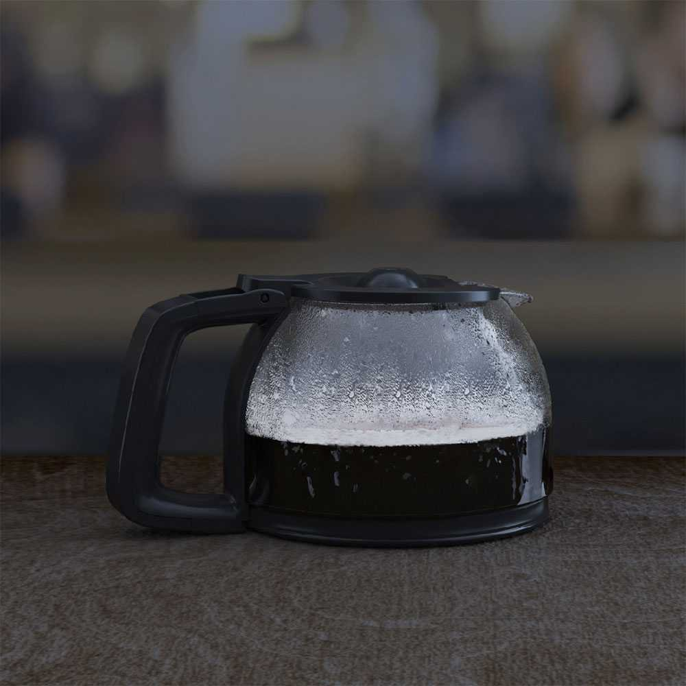 DRIP COFFEE MAKER WITH GLASS CARAFE