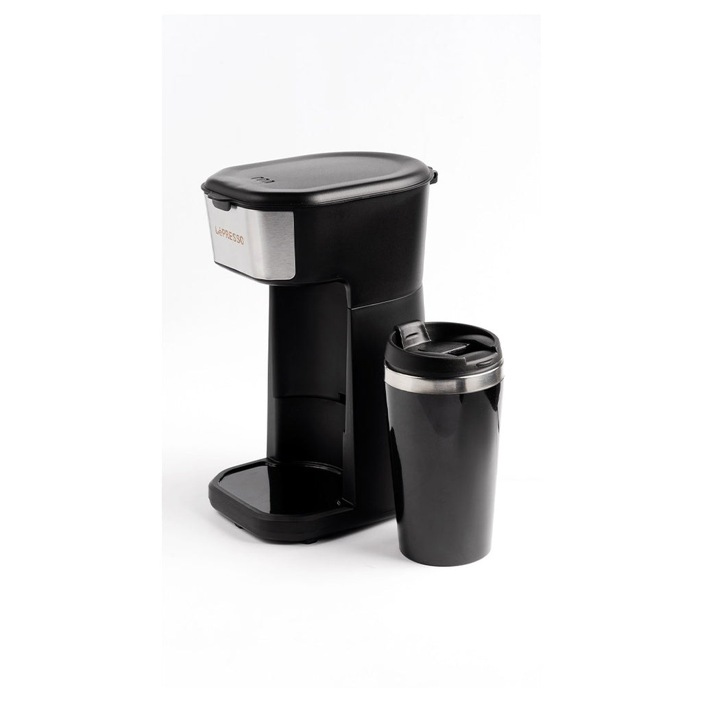 INSTANT COFFEE BREWER WITH TRAVEL MUG