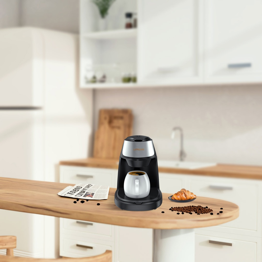INSTAND COFFEE BREWER WITH CERAMIC MUG