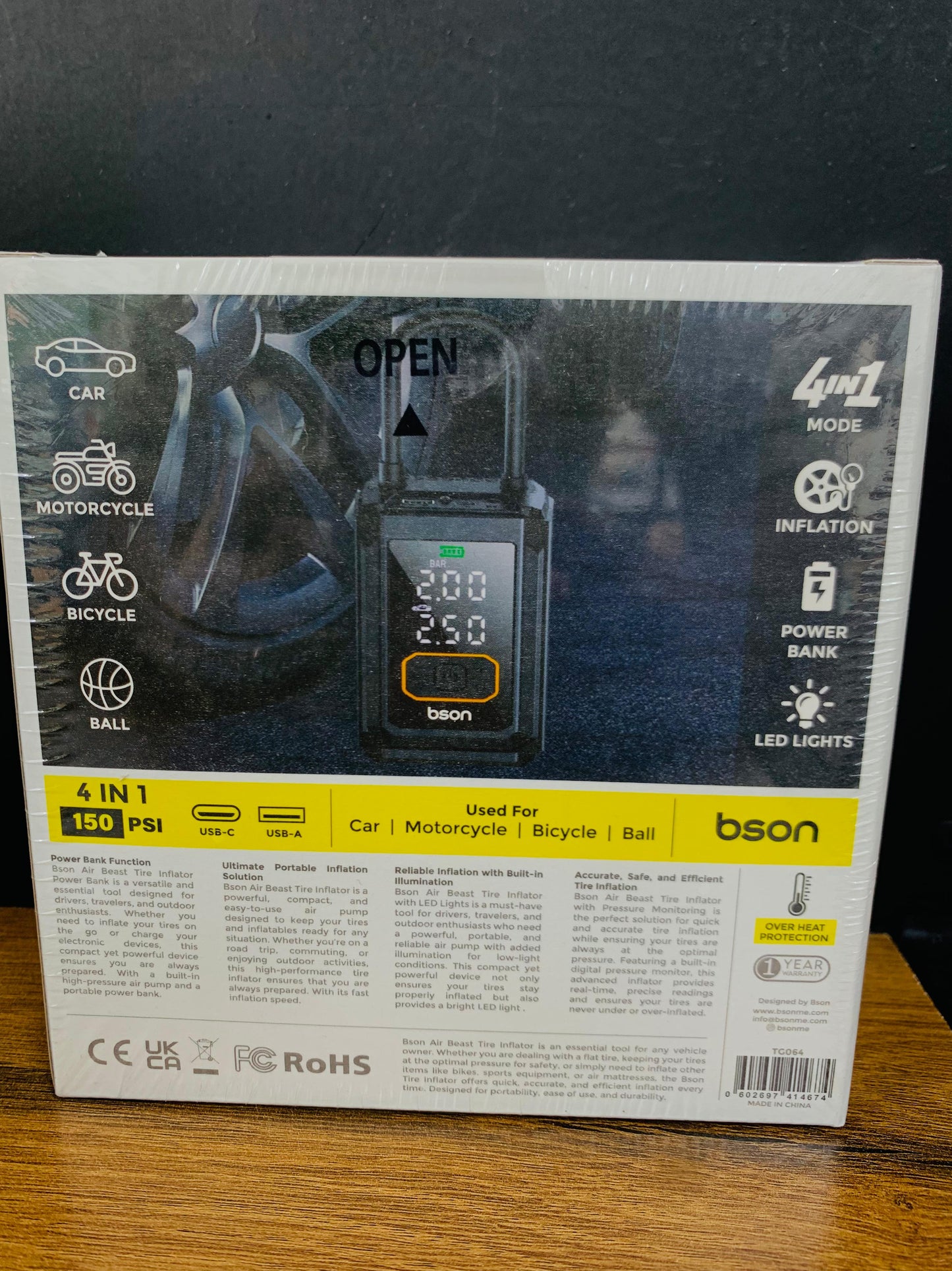 BSON AIR beast Tire Inflator
