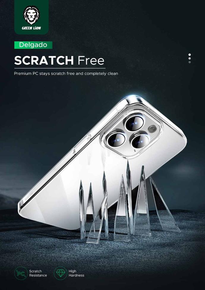 Green Lion Delgado PC Case for iPhone 15 Pro / eco friendly material