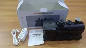 FLAME AROMA DIFFUSER WITH CLOCK