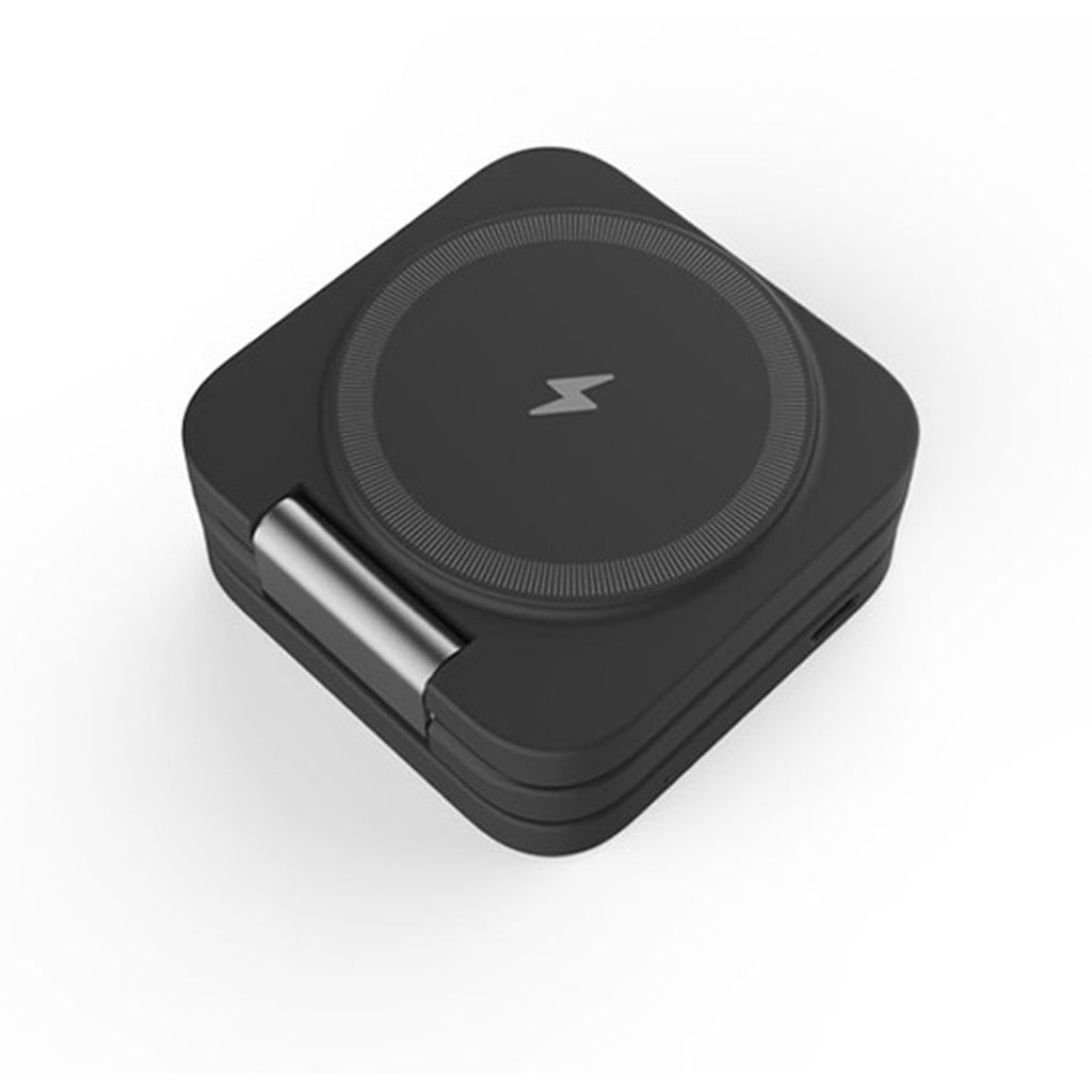 شاحن Porodo 3in1 Magsafe اللاسلكي القابل للطي - أسود شاحن Porodo 3in1 Magsafe اللاسلكي القابل للطي - أسود