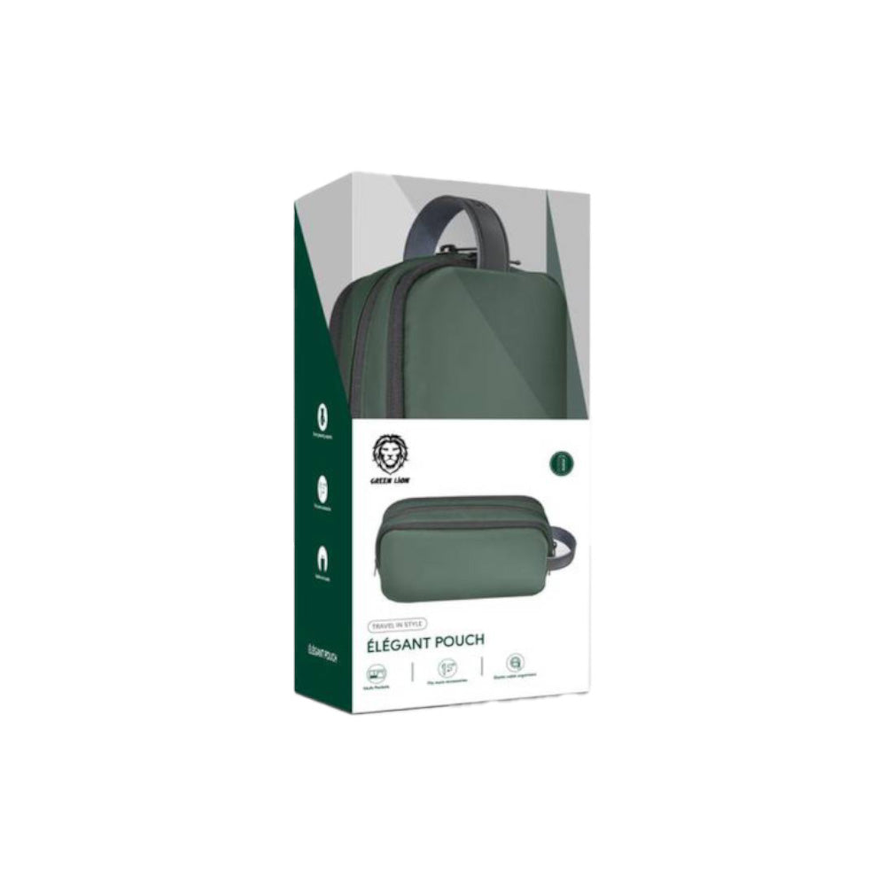 Green Lion Elegant Pouch - Easy for Carrying Suitable for Outdoor Business Office School