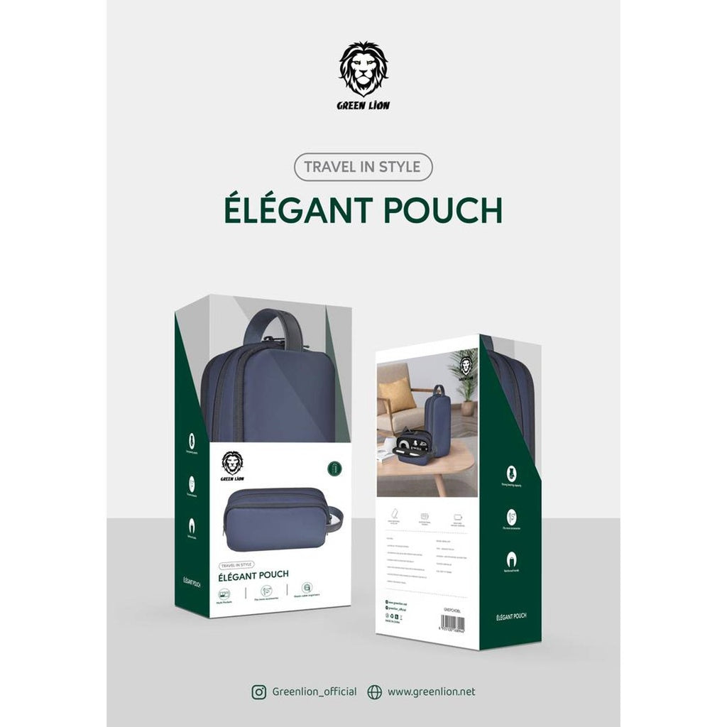 Green Lion Elegant Pouch - Easy for Carrying Suitable for Outdoor Business Office School