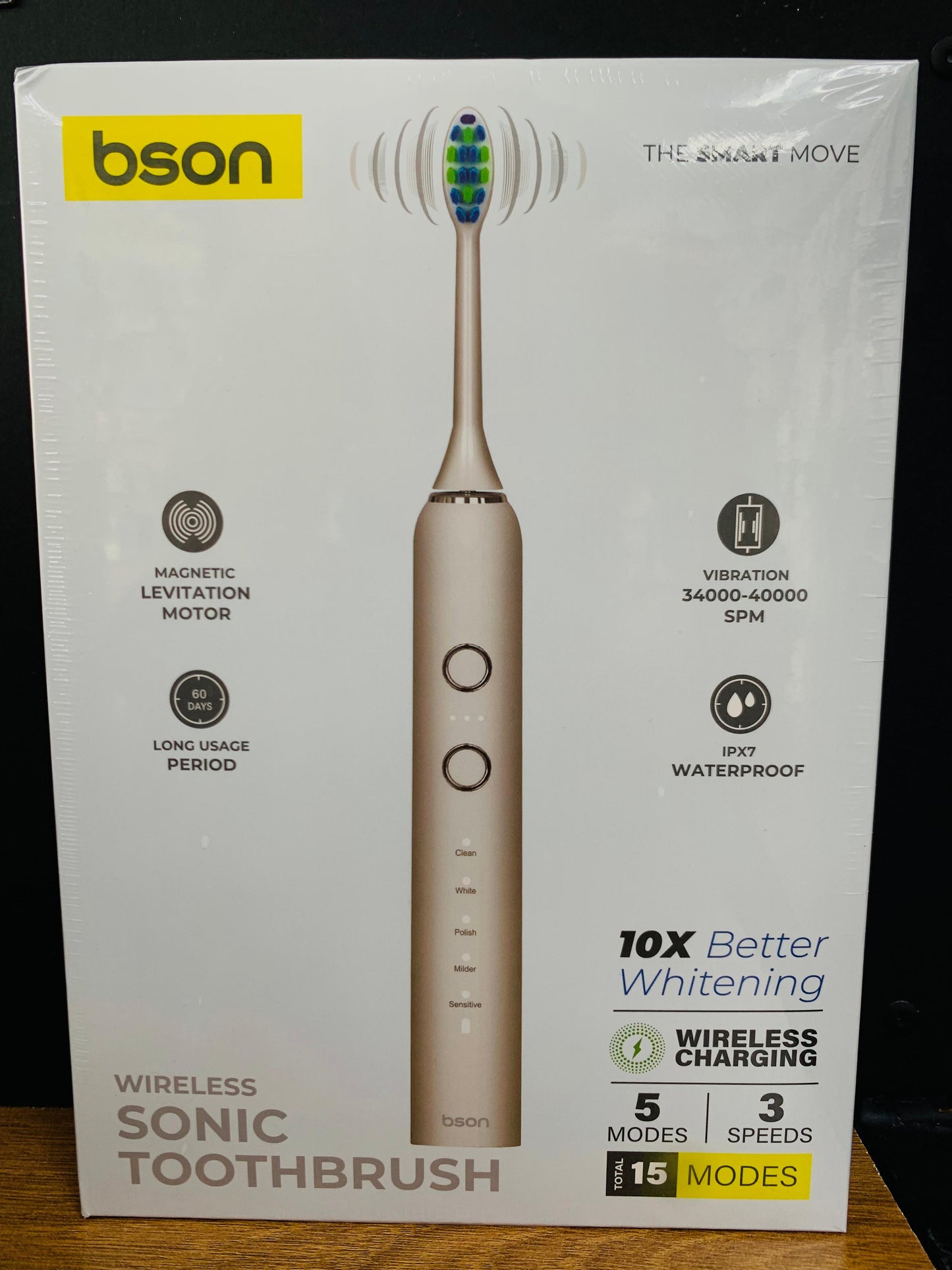 BSON Wireless Sonic Toothbrush - White