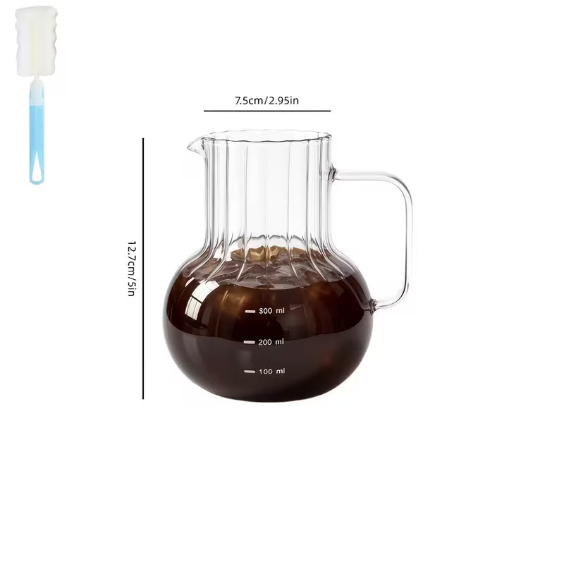 Glass Pot with Scale Markings