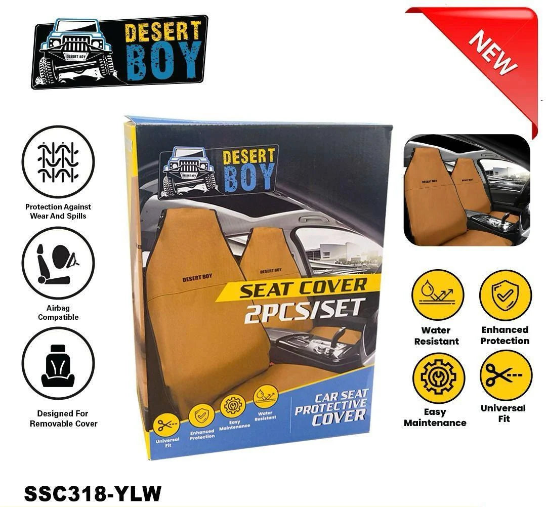 Dessert Boy Car Seat Protective Cover – 2PC Set | Stylish & Durable Protection - Car Accessories