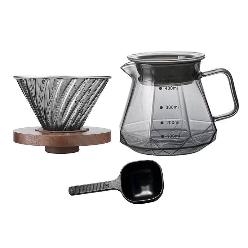 Pour Over Coffee Maker Set with Coffee Spoon