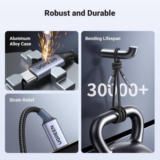 كابل صوت UGREEN USB C إلى 3.5 ملم