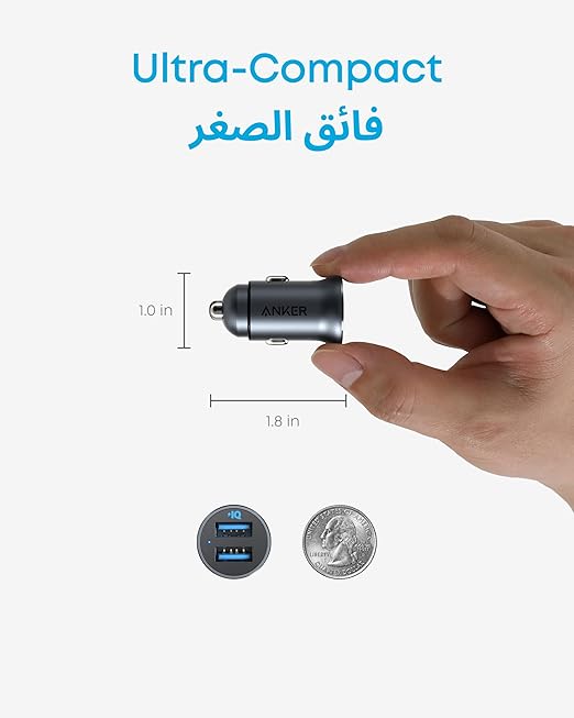 Anker Car Charger 24w Dual Port Car Charger