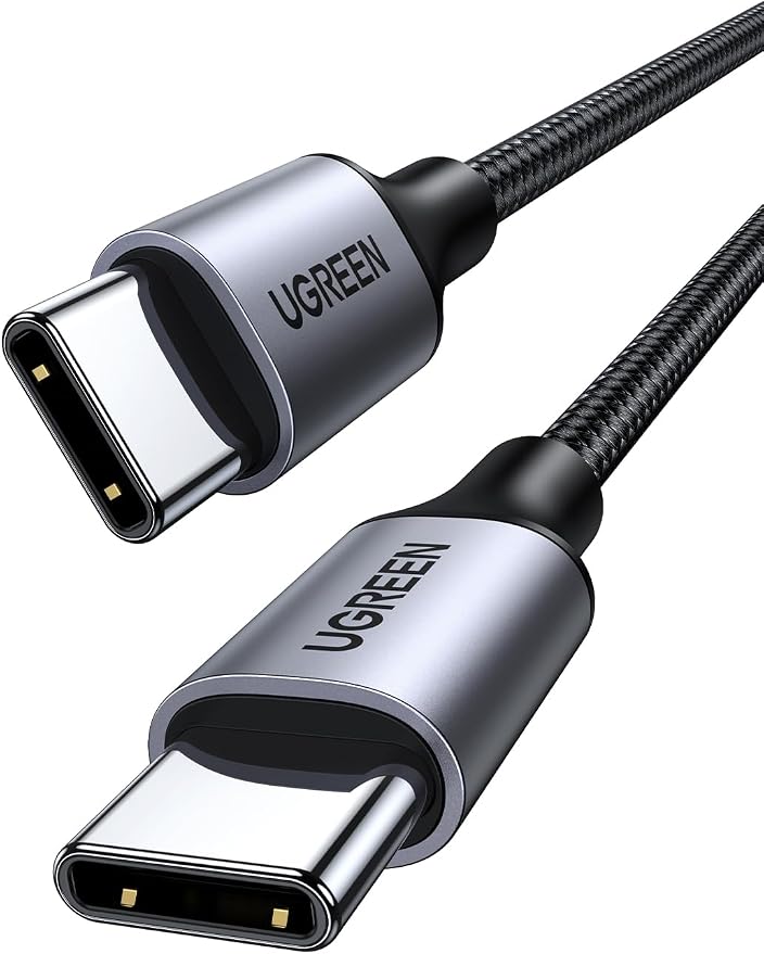 UGREEN 60W USB C to USB-C Charger Cable, Nylon Braided, 1M