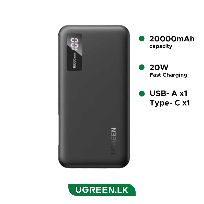 UGREEN 20000mAh 20W Two-way Fast Charging PB312